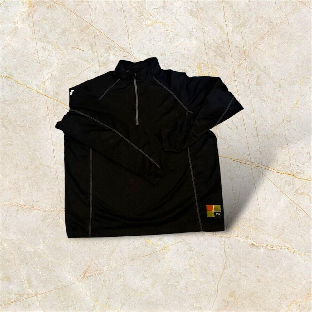 Ping Mens Size Xl 1-4 Zip Long Sleeve Pullover Performance Black House Of Meals